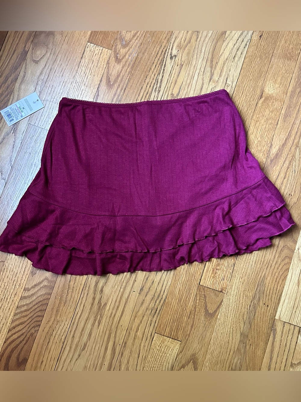 Burgundy Ruffle Skort medium - Picture 2 of 4